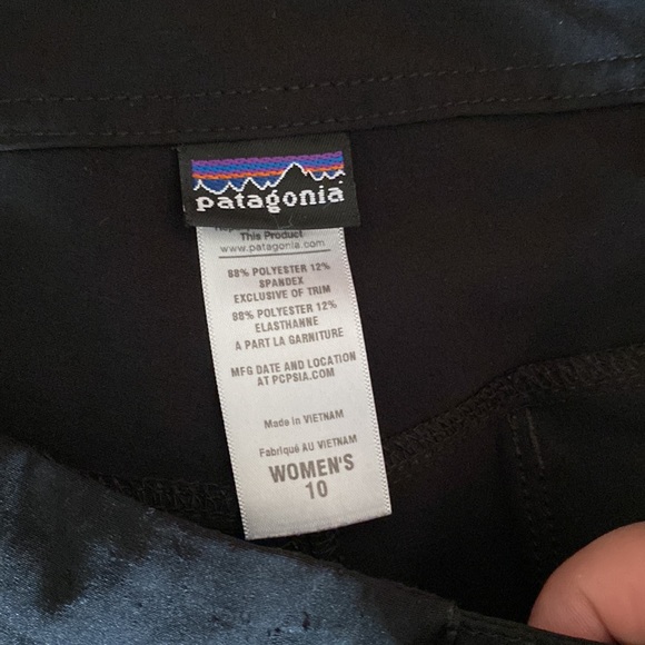 Patagonia Women Intercontinental Capri Hiking Pants Spandex Blend Black Sz 10 - Picture 4 of 9